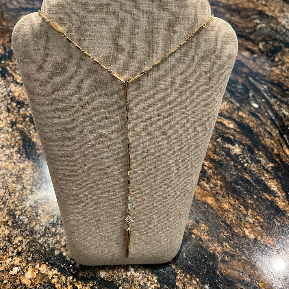 Stella & Dot Gold Bianca Lariat Necklace